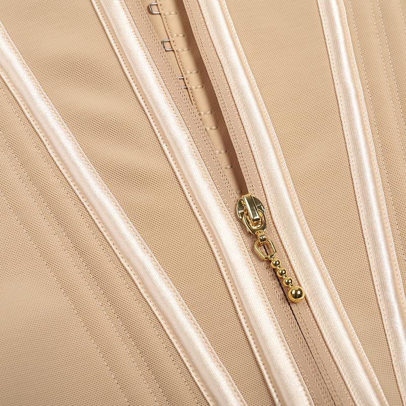 Waist Trainer Vest - Steel Boned Corset Shapewear for Women with Adjustable Compression