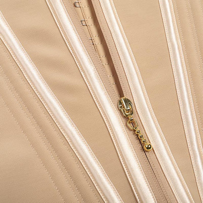 Waist Trainer Vest - Steel Boned Corset Shapewear for Women with Adjustable Compression